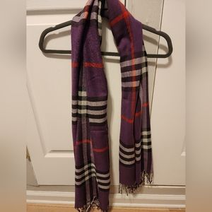 Purple Plaid Scarf